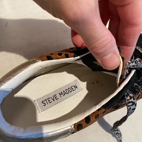 Steve Madden Philosophy Leopard Women’s Sneaker - Picture 3 of 8